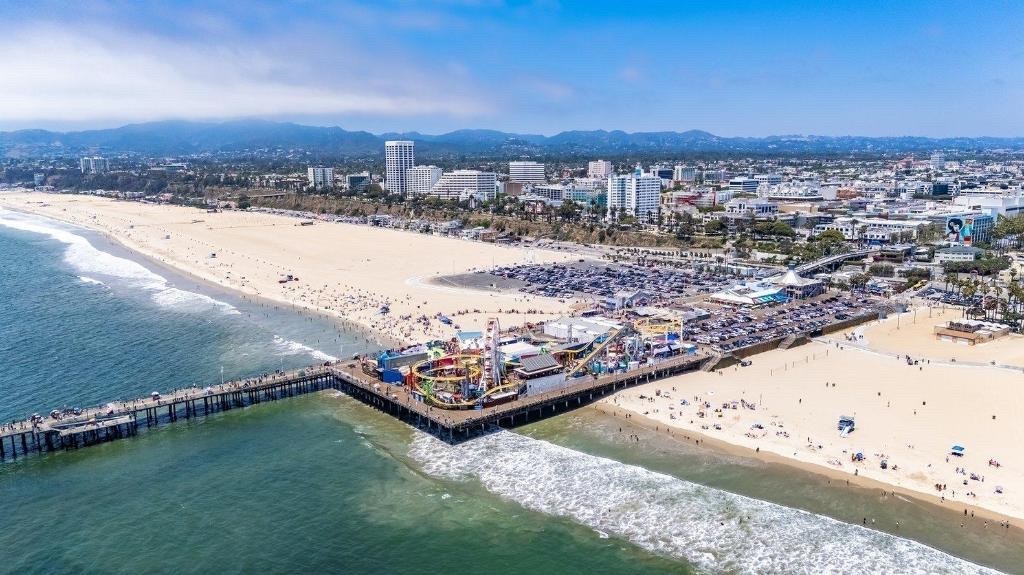 Santa Monica Pier and beach